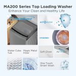 Midea 11kg Top Load Washing Machine Dark Grey - Image 6