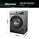 Hisense 7Kg Front Loader Washing Machine with Inverter-Titanium Grey - Image 2