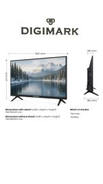 Digimark - 43" 6k43 HD LED Smart TV with Wall Mount - Image 4