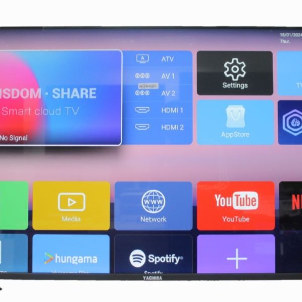YACHISA 43'' LED HD READY SMART TV. (Frameless)