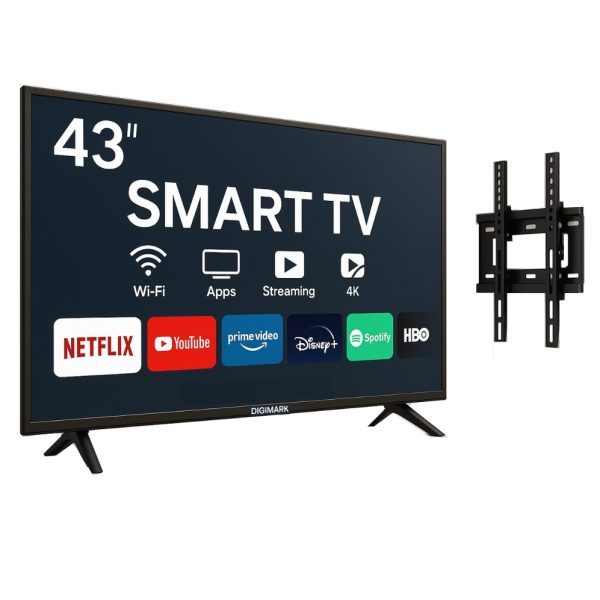 Digimark - 43" 6k43 HD LED Smart TV with Wall Mount