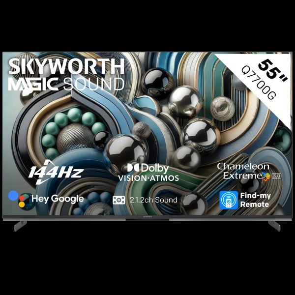 Skyworth 55" Q7700G 144Hz 4K QLED Smart Google Gaming TV