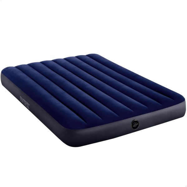 Intex Full Dura-Beam Classic Downy Airbed, 137 cm x 191 cm x 25 cm Size, Blue