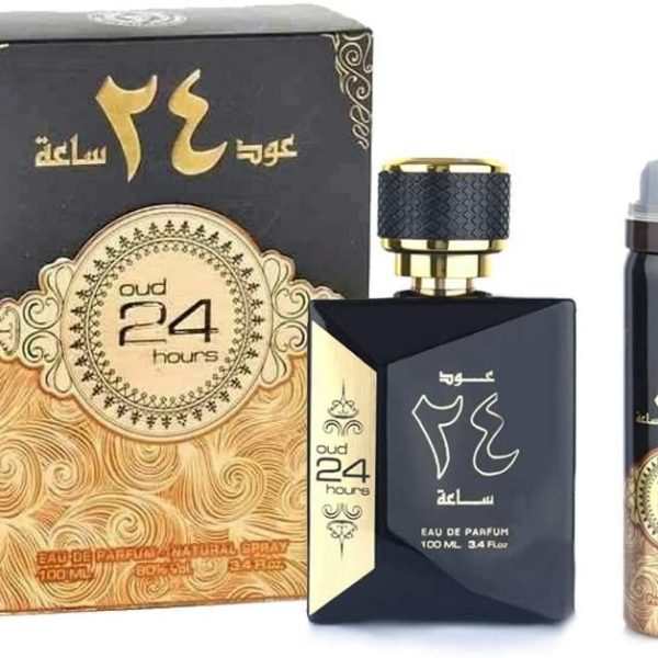 Oud 24 Hours Eau De Parfum 100ml Unisex Perfume Gift Set