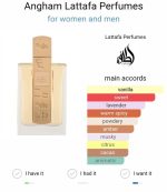 100ml - Orignal Eau De Parfum Angham By Lattafa for Women - Image 3