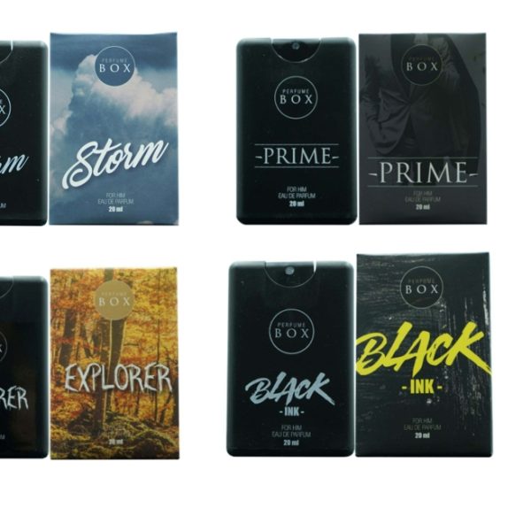 Perfume Box Combo Set of 4 Pocket Size Colognes For him