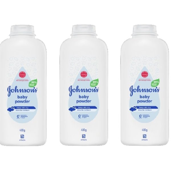 Johnson's - Baby Powder (3 x 400g)
