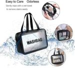 Frosted Large Capacity Waterproof Toiletry Bag With Handle - Image 4