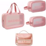 4 Piece Waterproof Toiletry Bag with Handle - Easy Trade - Image 14