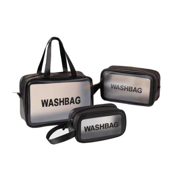 Portable Waterproof Toiletry Bag Cosmetic Bag Large Capacity -Set of 3