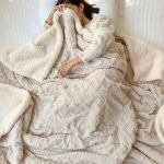 Warm Flannel Fluffy Throw Fleece Soft Thick Blankets - Image 2