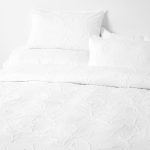 George & Mason - Tufted Jacquard Leaf Duvet Set