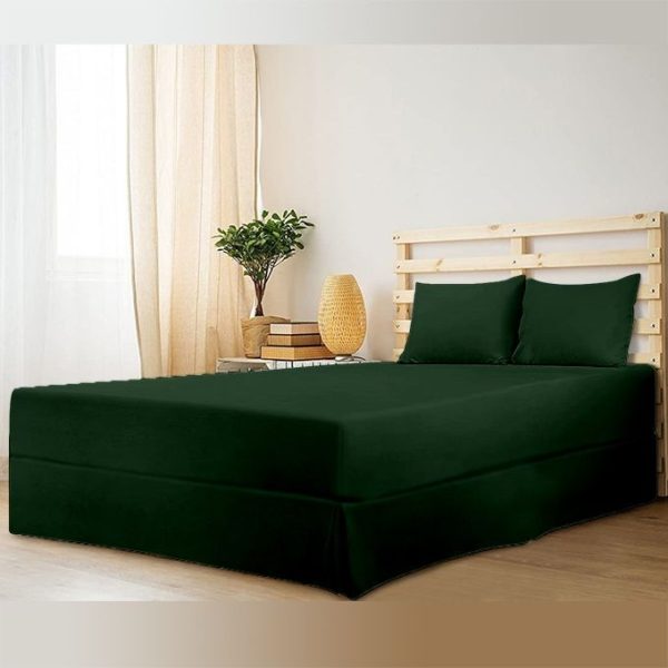 Pierre Cardin - Easyfit Sheeting Combo - Forest Green