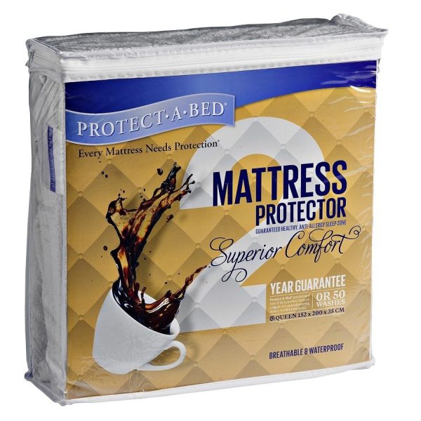 Protect-A-Bed - Superior Comfort Mattress Protector - White - Three Quarter