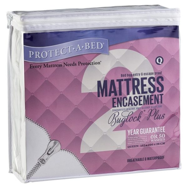 Protect-A-Bed - 28cm BuglockPlus Mattress Encasement - White