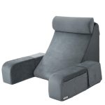 Topika-Reading Pillow w/ Armrests, Detachable Reading Chair&Headboard Pillow