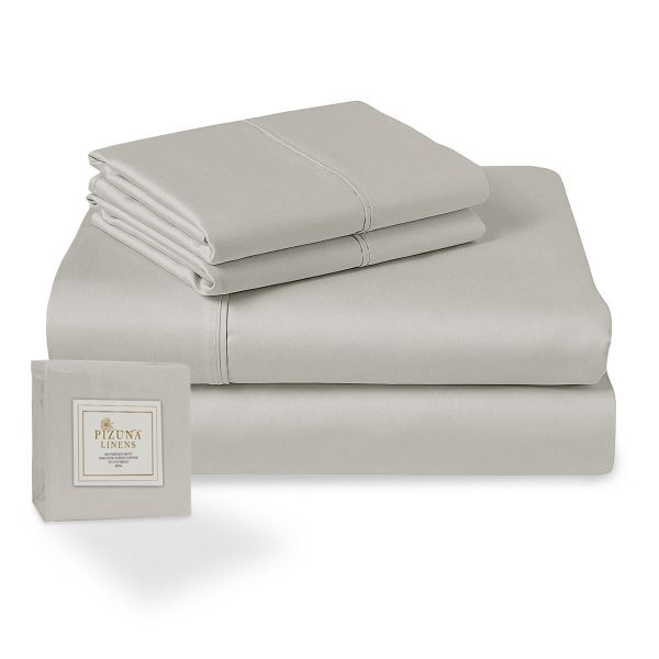 Pizuna Cotton Bed Sheets Set 4 Piece 400 TC Bedding Set