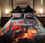 Avengers / Ultron 3D Printed Double Bed Duvet Cover Set - Image 2