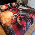 Deadpool 3D Printed Double Bed Duvet Cover Set - Image 3