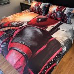 Deadpool 3D Printed Double Bed Duvet Cover Set - Image 4