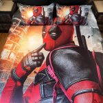 Deadpool 3D Printed Double Bed Duvet Cover Set - Image 5