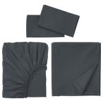 Luscious Living - Fitted Sheet - Flat Sheet - 2 Pillow Cases - Microfibre - Image 2
