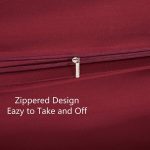 Duvet Cover Set - Luxury Wrinkle Resistant Egyptian Comfort Burgundy Wine - Image 4