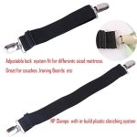 Elastic Bed Sheet Fasteners - 4 Piece (Black) - Image 4