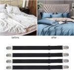 Elastic Bed Sheet Fasteners - 4 Piece (Black) - Image 5
