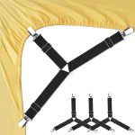 4 Piece Multi-functional Adjustable Triangle Bed Sheet Clips - Image 2