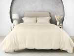 Duvet Cover Set - Luxury Wrinkle Resistant Egyptian Comfort – Cream/Beige