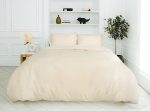 Duvet Cover Set - Luxury Wrinkle Resistant Egyptian Comfort – Cream/Beige - Image 2