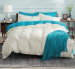 Duvet Cover Set - Luxury Wrinkle Resistant Egyptian Comfort – Cream/Beige - Image 5