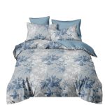 Linen Boutique - Duvet Cover Set Reversible-DreamyBlue