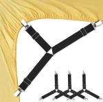 4 Piece Multi-functional Adjustable Triangle Bed Sheet Clips - Image 2
