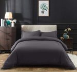 Duvet Cover Set - Luxury Wrinkle Resistant Egyptian Comfort – Charcoal Grey - Image 5