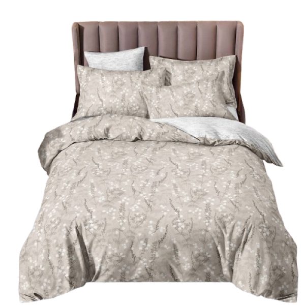 Linen Boutique - Duvet Cover Set Reversible-CreamGreyLinen