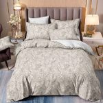 Linen Boutique - Duvet Cover Set Reversible-CreamGreyLinen - Image 3