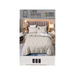 Linen Boutique - Duvet Cover Set Reversible-CreamGreyLinen - Image 5