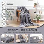 Air Conditioning Blanket Plush Thermal Blanket Breathable Throw Flannel - Image 12
