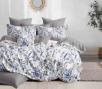 Linen Boutique - Duvet Cover Set Reversible - WhiteLavender - Image 2