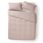 George & Mason - Seersucker Duvet Cover Set - Blush - King - Image 4