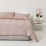 George & Mason - Seersucker Duvet Cover Set - Blush - King - Image 6