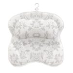 Iconix - Breathable Comfort 3D Quilted Mesh Bath Pillow - Grey Flowers