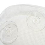 Iconix - Breathable Comfort 3D Quilted Mesh Bath Pillow - Grey Flowers - Image 4