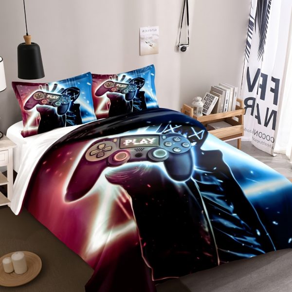 3D Printed Game Play Duvet Cover Set - King