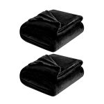 Ultra Plush Blankets-Throws-Fleece Blanket - Soft - Set of 2