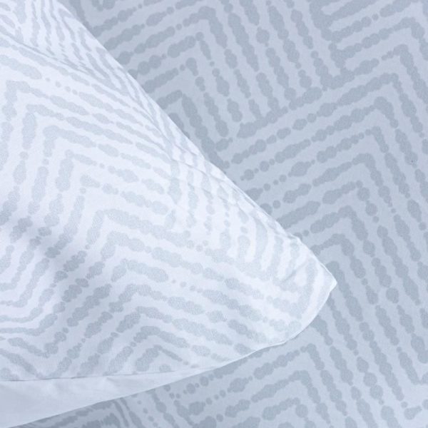 George & Mason - 180TC Grey Ornament 100% Cotton Duvet Set