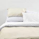 George & Mason - Minimal Stripe Duvet Cover Set - Stone - Double - Image 5