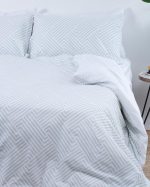 George & Mason - 180TC Geo Lines 100% Cotton Duvet Set - Image 2